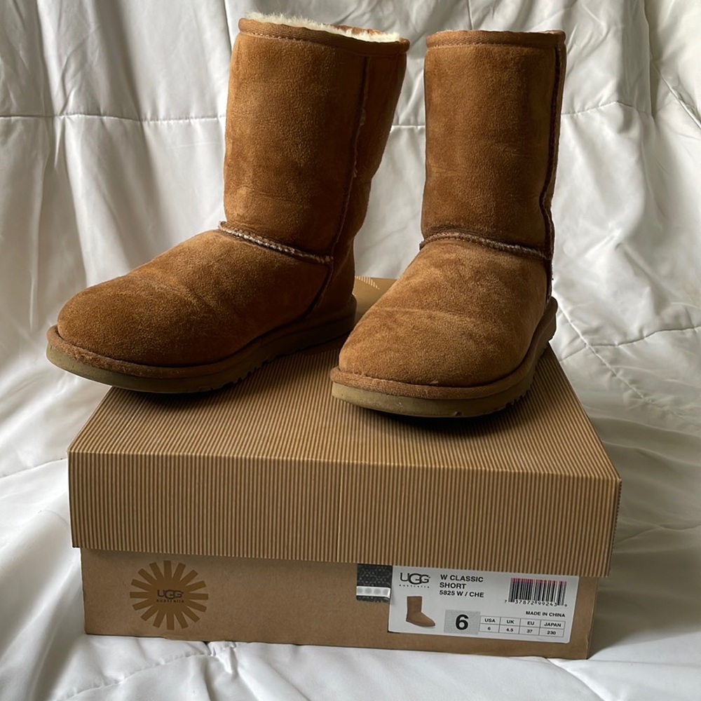 Authentic Ugg classic short boots size 6
